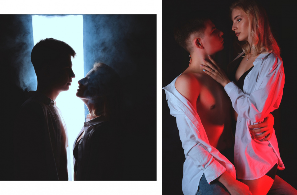 Заказать фотосессию Love Story - в студии на двоих от сети фотостудий Fashion Box в Оренбурге 
 – фото № 35